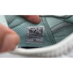 ECCO Women's MX Low Hiking Shoes - Shadow White/Eggshell Blue Made in Portugal